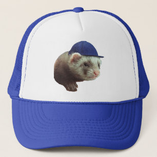 Boné Ferret Vestindo chapéu no chapéu
