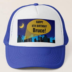 Boné Festa de aniversário dos meninos do super-herói 