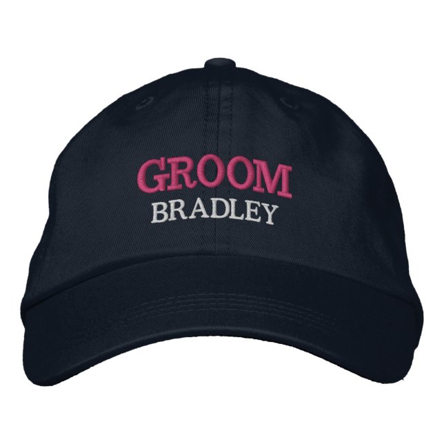 Boné Festa de Despedida de Solteiro Personalizada Groom (Frente)