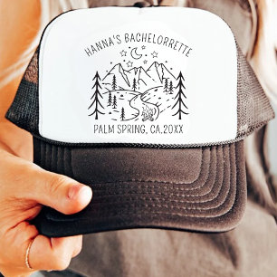 Boné Festa de solteira de acampamento personalizada noi