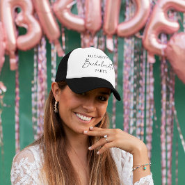 Boné Festa de solteira de Tinta de Caligrafia Minimalis