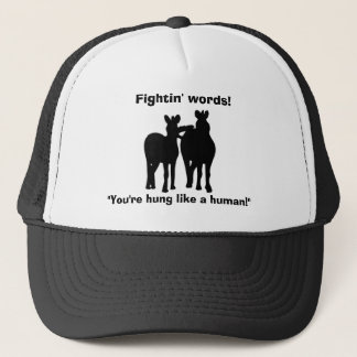 Boné Fightin exprime o chapéu engraçado dos cavalos