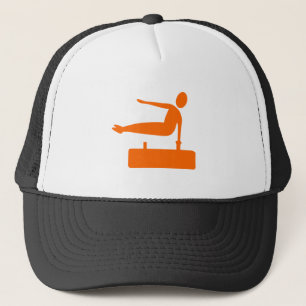 Boné Figura de salto: laranja