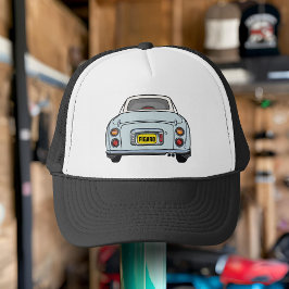 Boné Figuras Pale Aqua Figaro Carro Nome Trucker Hat
