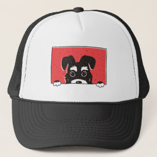 Boné Filhote de Schnauzer Miniatura Preto