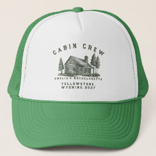 Boné Fim de semana de camping com tema de acampamento p