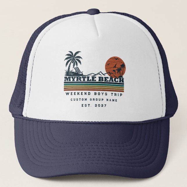 Boné Fim de Semana Personalizado em Myrtle Beach para D (Frente)