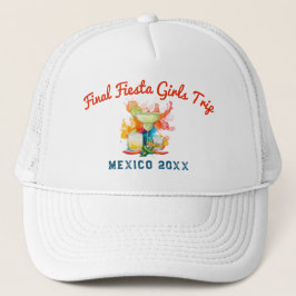 Boné Final Fiesta Girls Trip Destination Mexico White