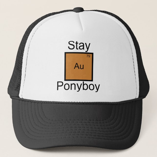 Boné Fique Dourado Ponyboy Elemento Trocadilho (Frente)