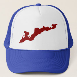 Boné Fishers Island Trucker Hat - Vermelho