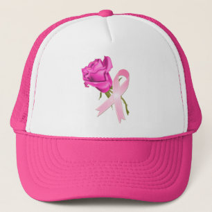 Boné Fita cor-de-rosa com consciência cor-de-rosa do
