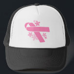 Boné Fita cor-de-rosa - consciência do cancro da mama<br><div class="desc">Design da consciência do cancro da mama.</div>