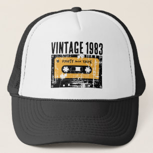 Boné Fita de Cassete Vintage 1983 Personalizável
