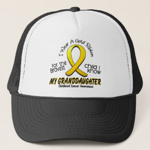 Boné Fita Dourado do cancer da infância para minha net