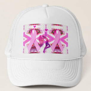 Boné Fitas rosa de amor e esperança_