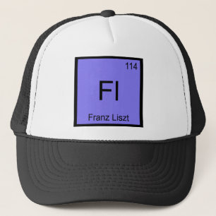 Boné Fl - Franz Liszt Símbolo de Elemento Químico Compo