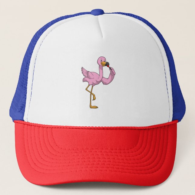 Boné Flamingo com Lipstick (Frente)