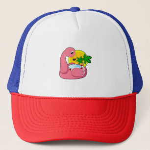 Boné Flamingo com Piscina