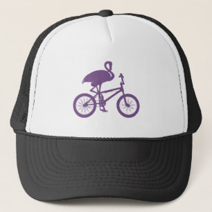 Boné Flamingo na Silhueta Bicicleta