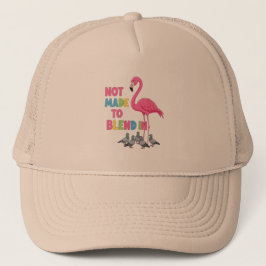 Boné Flamingo se Destacando - Não Feito para se Mistura