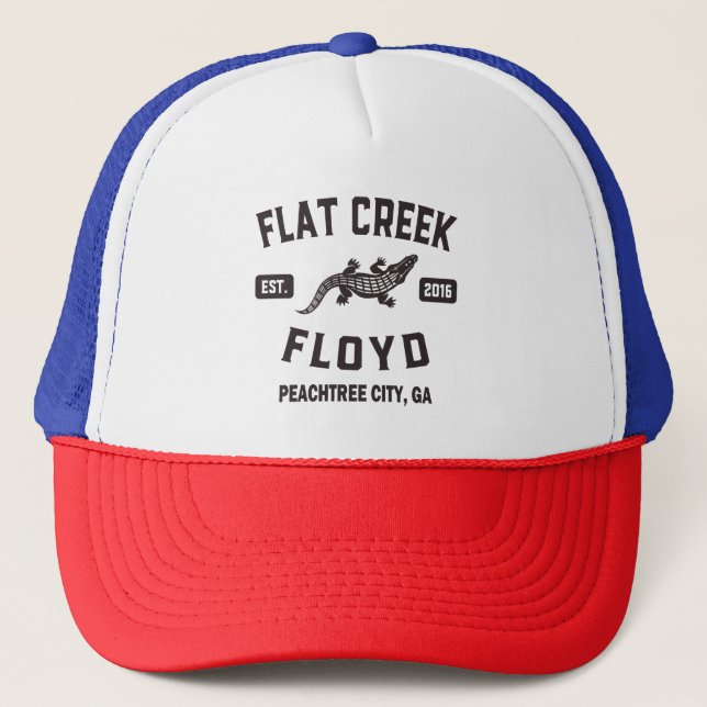 Boné Flat Creek Floyd Peachtree Cidade Georgia Alligato (Frente)