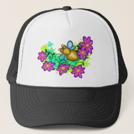 Boné Flor Bee In Your Bonnet