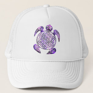 Boné Flor da Vida / Blume des Lebens - violeta da tarta