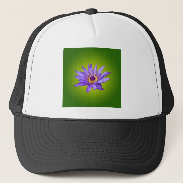 Boné Flor de Lírio Aquático Roxo do Lago (Frente)