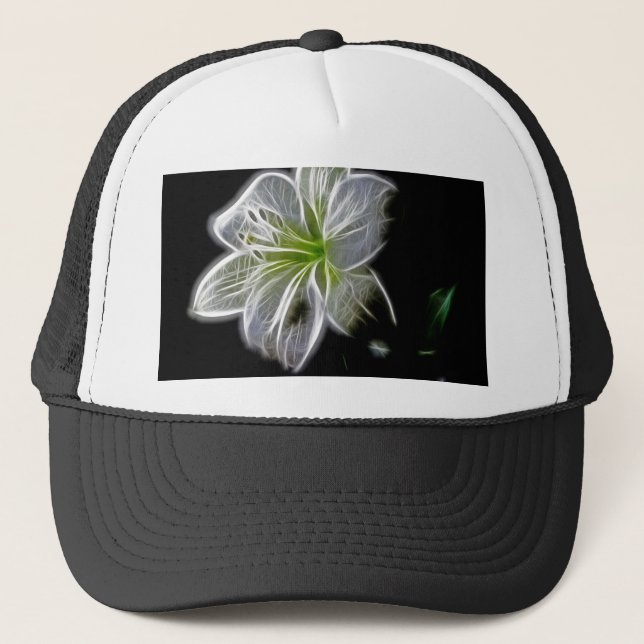 Boné Flor de lírio branco beleza natural (Frente)