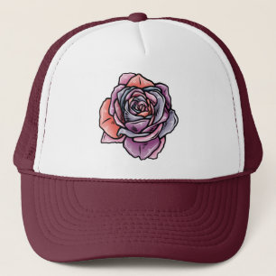 Boné Flor Rosa colorido
