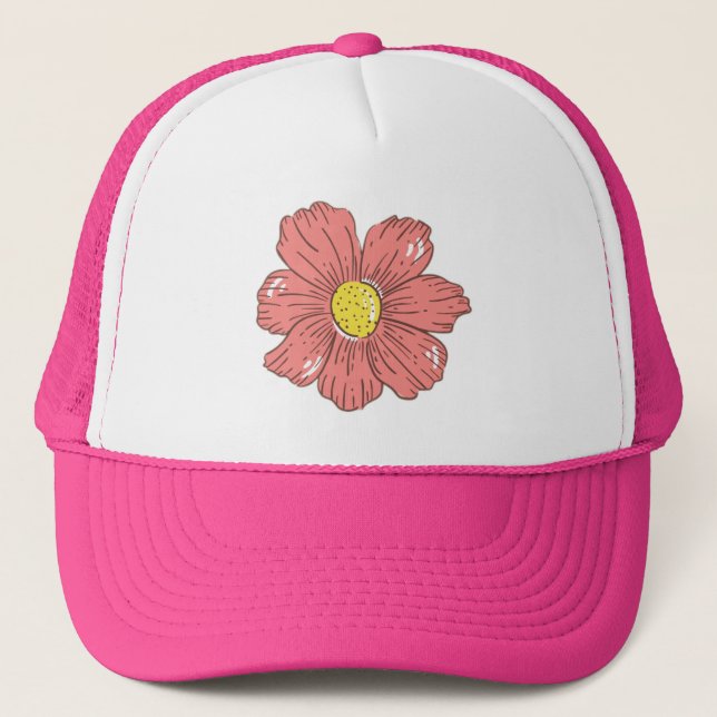 Boné Flor vermelha (Frente)