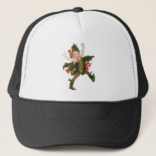Boné Floral de Holly Christmas Flower Child Cute