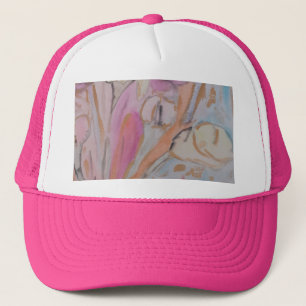 Boné Floral Pastel Abstrato