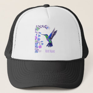 Boné Flores Botânicas De Hummingbird para amantes de a