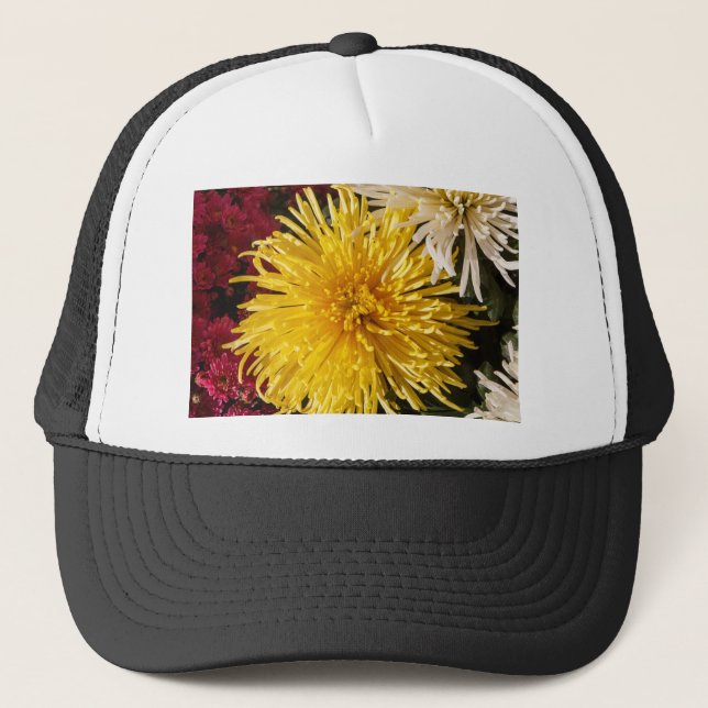 Boné Flores de crisântemos (Frente)
