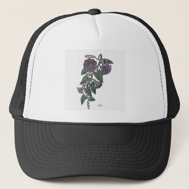 Boné Flores de rendas (Frente)