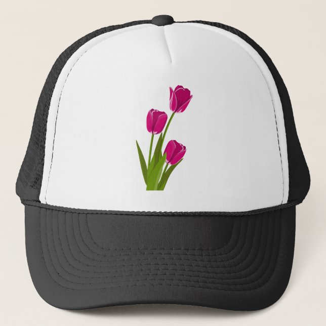 Boné Flores de Tulipas (Frente)