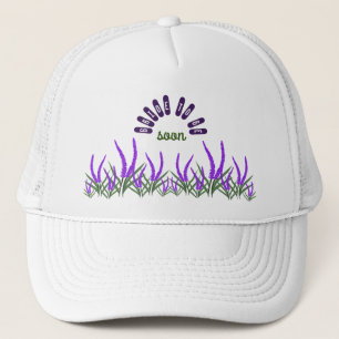 Boné Flores lavandas