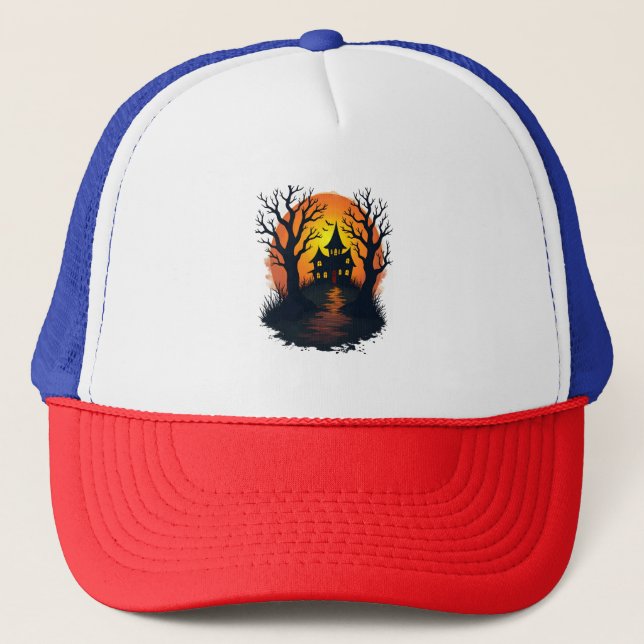 Boné Floresta Assombrada � Camiseta da Natureza de Hall (Frente)