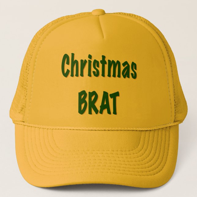 Boné Floresta de Natal - Brat Verde - Amarelo Ouro (Frente)