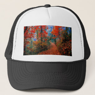 Boné Floresta Pintada Chama de Outono Presentes de Aqua