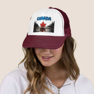 Boné Folha de Bordo Canadense Paisagem Natural