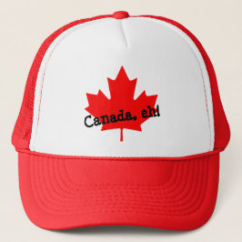 Boné Folha de Bordo Vermelho Brilhante Canadá, é!