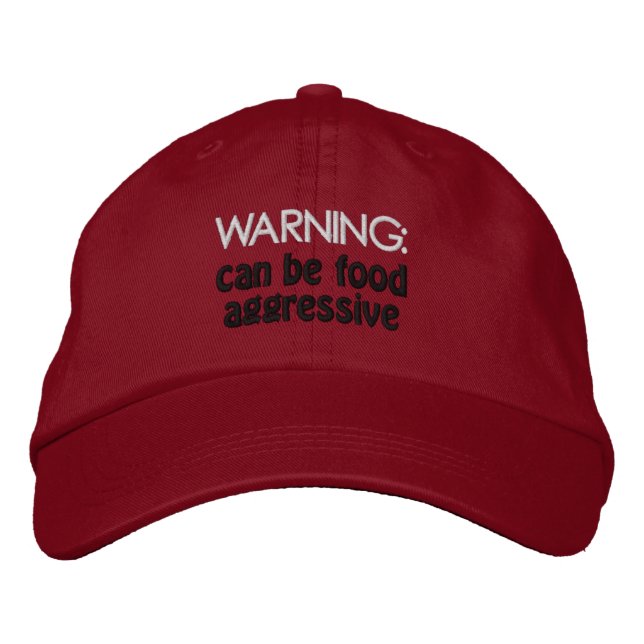 Boné Food Aggressive Humans need this baseball hat. (Frente)