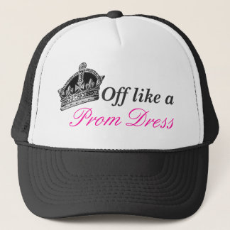 Boné Fora como de um vestido do baile de formatura
