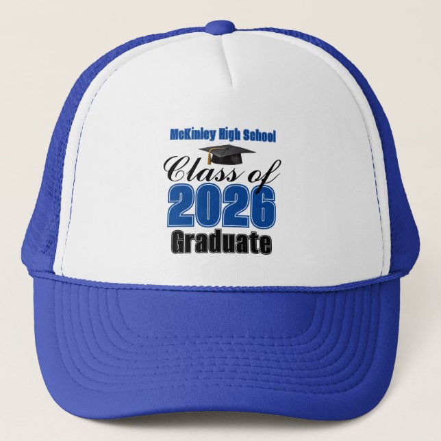 Boné Formatura da Turma Azul de 2026 Personalizada (Frente)