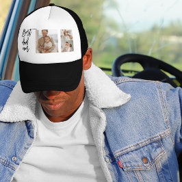 Boné Foto de Colagem de Beleza Melhor Pai Alguma Vez Of