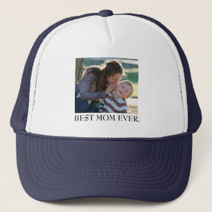 Boné Foto personalizada da melhor mãe de sempre