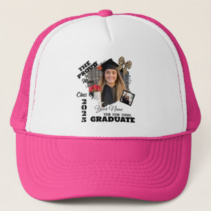 Boné Foto Personalizada, Mãe Orgulhosa de um Graduado d