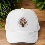 Boné Foto simples e elegante do melhor Pai de cachorro<br><div class="desc">Este design simples e clássico é composto por tipografia serif e adiciona uma foto personalizada.</div>